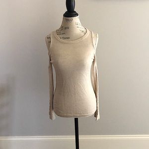Tan blouse by pink republic in size xs.